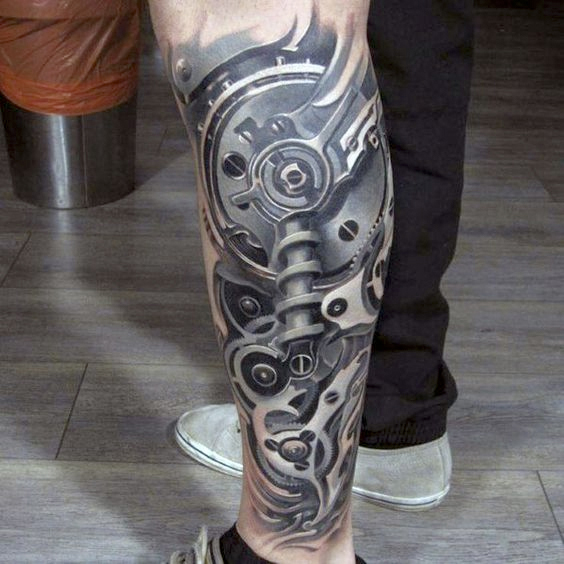 exemple tatouage de style biomécanique tatouage_style_biomeca